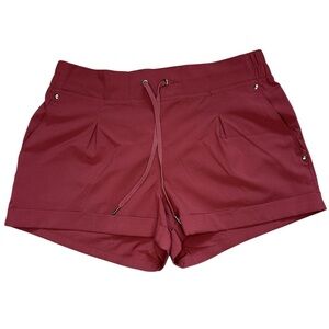 Mondetta High Waist Burgundy Shorts